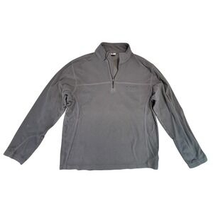 Columbia Men's Fleece 1/4 Zip Pullover Gray Size Medium